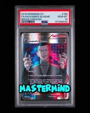 2015 Pokemon XY BREAKthrough #162 Giovanni's Scheme Full Art