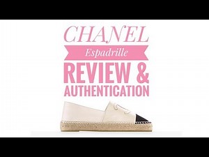CHANEL Espadrilles Review & Authentication