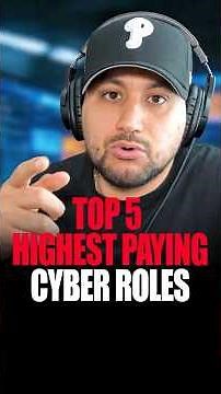 5 Highest Paying Cyber Roles 💰 #Cybersecurity #Techjobs