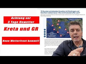 Warning: 3 days of severe weather in Crete and Greece!!! Crete/Crete/Greece 2025