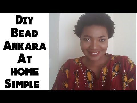 How to bead a fabric //beading a fabric made simple tutorial.