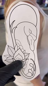 Swan tattoo done by Nick! | Stay Tru Tattoo