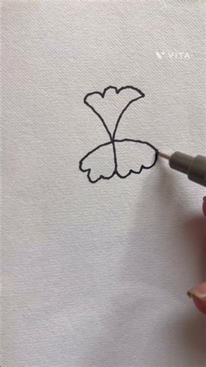 Simple drawing of HIBISCUS!!🌺