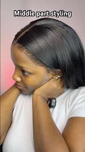 Middle Part Wig Styling Tutorial | Easy Everyday Wig Look