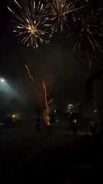 “Golden Fan Firework Explosion 🌟 Backyard Sky Takeover!”