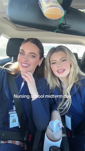 Another day, another nursing school midterm for these mother-daughter nursing students. We prepared and prepared, and still nothing could have prepared us for how difficult that test was. Nursing school never fails to humble us 😭😂 #nursing #nursingschool #mom #daughter #FutureNurse