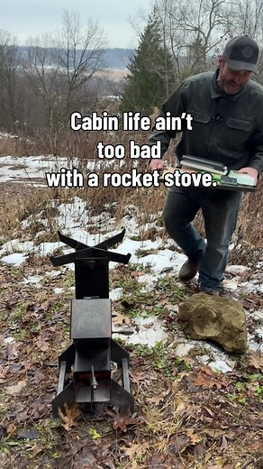 Off-Grid Cooking with Chiasson Smoke Rocket Stove