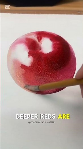 How to Paint a Perfectly Realistic Red Apple (Art Tutorial) || with water color