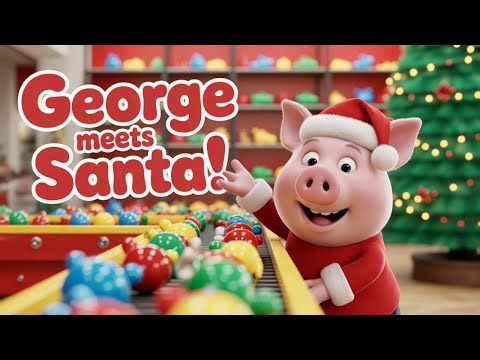 George Pig Meets Santa Claus 🎅 | Peppa Pig Christmas Toy Factory 🎁 Full Episodes for Kids