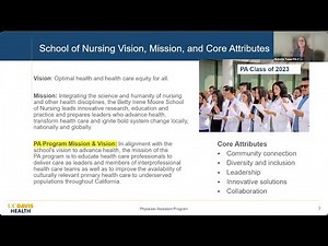 Recording April 16, 2025: UC Davis PA Program Info Session Webinar