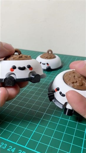 Pet Bowl Clicker Keychain 😻 #clicker #3dprinting