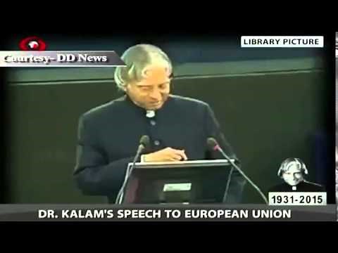 Memories: Dr. APJ Abdul Kalam's speech at European Union