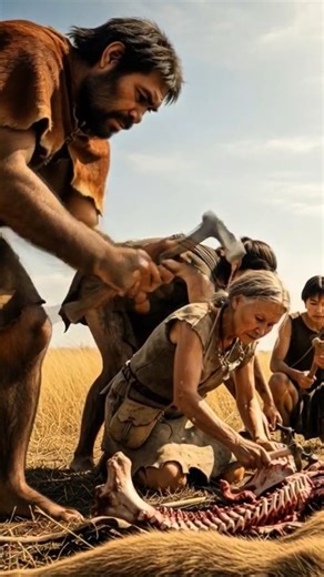 The Day Humans Hunted Together #animals #prehistoriclife #primitivelife #shorts