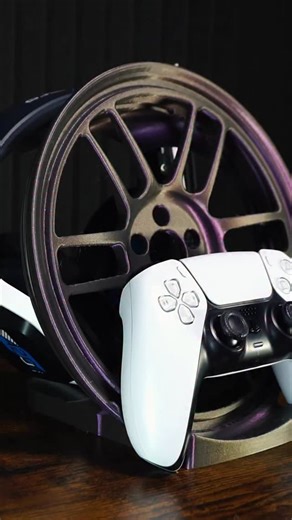 This Starlight Nebula Silk PLA by @polymaker_3d is absolutely beautiful. I knew I needed to print the RPF1 holder immediately when I saw it. Find this STL to print on @thangs3d Printed on the H2S by @bambulab_official #racing #3dprinting #wheels #rpf1 #cars #racecar #3ddesign | Filamented.Shop