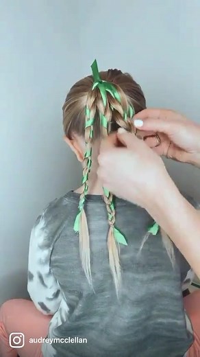 Easy Ribbon Braid Hairstyle Tutorial