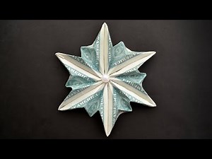 My MONEY STAR (SNOWFLAKE) | Modular Dollar Origami | Tutorial DIY by NProkuda