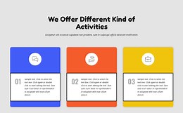 Colored columns - HTML Template by Nicepage