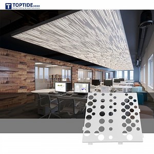 [Hot Item] Modern Punching Perforated Aluminum Ceiling Artistic Metal Acoustic Ceiling Panels with CE Certification