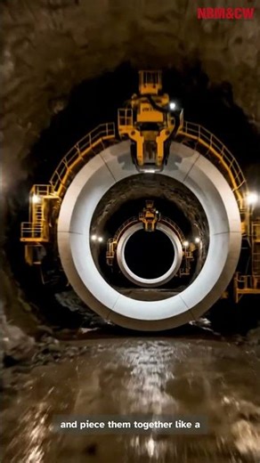 How Tunnel Boring Machines Dig Tunnels Underground | TBM Explained 🚇 #TBM #tunnelboringmachine