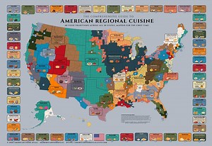 The Comprehensive Guide to American Regional Cuisine Artistic Version (digital Download) - Etsy