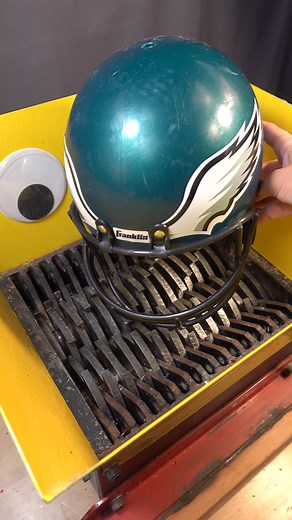 Shredder vs. Football Helmet | Oddly Satisfying Shredder Machine Fun