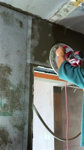 Mesin untuk menghaluskan dinding dengan sangat mudah #shorts