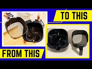 How to Clean Air Fryer Baskets and Trays FAST ✨ ( Sparkling Clean in Minutes)