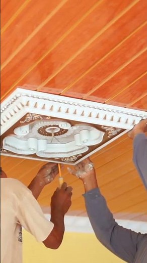 How to install a lamp holder on a PVC ceiling without a frame