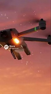 레이저로 드론 요격 #sora2