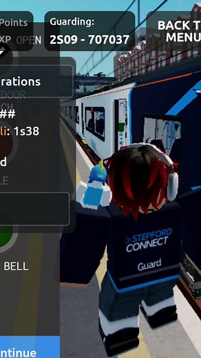 guarding a 707 in SCR #stepfordcountyrailway#scr#robloxscr