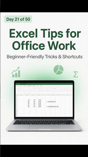Excel Tips for Office Work – Beginner Tricks #excelshorts #worksmarter #excel #exceltips