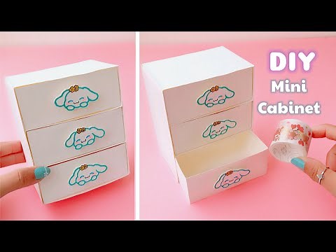 DIY Mini Cabinet | How to make Paper Closet | DIY Paper Wardrobe