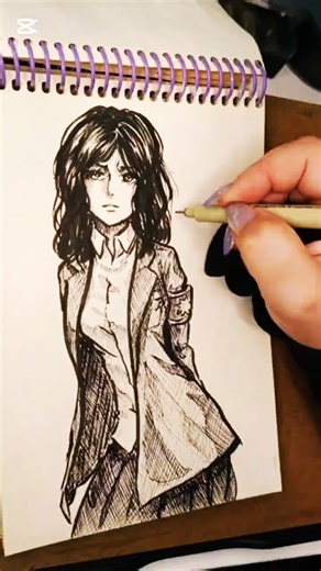 Pieck Finger Fanart ✏️ | Attack on Titan | Sketchbook Short #fanart #AOT #tazaroart #drawingprocess