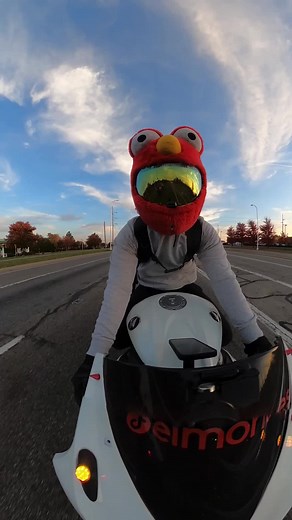 Elmo Rides on TikTok