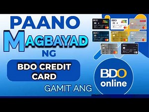 PAANO MAGBAYAD NG BDO CREDIT CARD GAMIT ANG BDO ONLINE ACCOUNT | HOW TO PAY BDO CREDIT CARD ONLINE