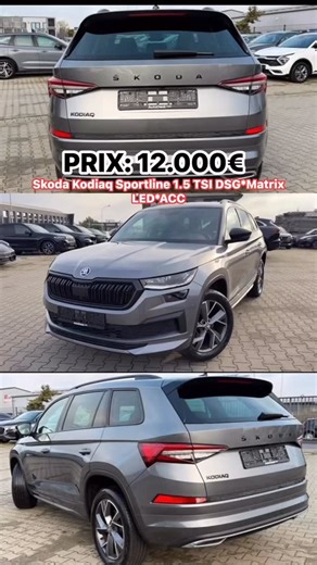 Auto Allemagne on Instagram: "PRIX: 12.000€ Skoda Kodiaq Sportline 1.5 TSI DSG*Matrix LED*ACC First Registration 02/2023 121,815 km Petrol 110 kW (150 hp) Automatic"