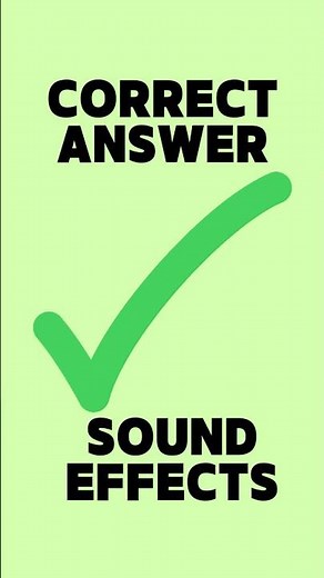Correct Answer Sound Effects