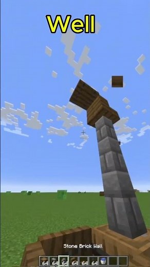 MEDIEVAL WELL! Minecraft Build Hacks #shorts