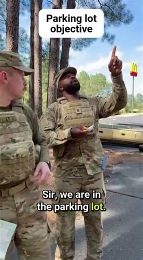 Military Logic: Finding the Objective in a Parking Lot 😂