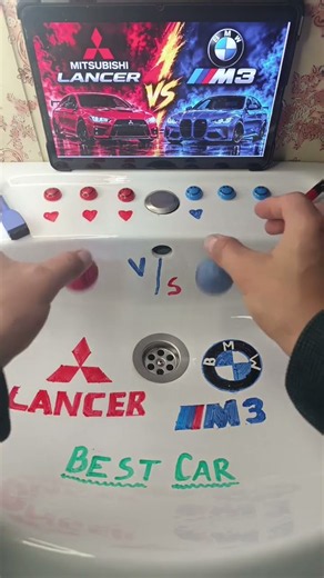 🔥 Mitsubishi Lancer vs BMW M3 🏎️💨 | The Ultimate Car Battle! Who Wins? 👑 #Shorts #cars