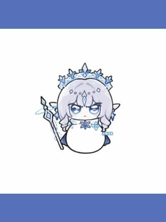 蜜·雪·冰·皇 #原神 #至冬 #冰之女皇 #安娜斯塔夏 #表情包
