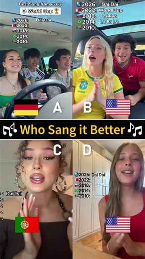 Who sang it better - WorldCup Song mashup #viral #worldcupsong #singing