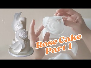 Wafer Paper Rose Cake - Part 1