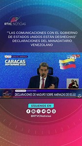 427K views · 6.7K reactions | #INTERNACIONAL | El presidente de Venezuela @NicolasMaduro expone su postura sobre el ataque a una lancha en el mar Caribe y las amenazas de EE.UU. a este país. ️"Las comunicaciones con el gobierno de Estados Unidos están deshechas; por ellos, con sus amenazas de bombas, muerte y chantajes. Así no funcionamos nosotros". | RTVC Noticias | Facebook