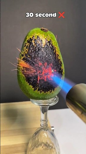 What Happens if I Burn This Avocado ? #experiment