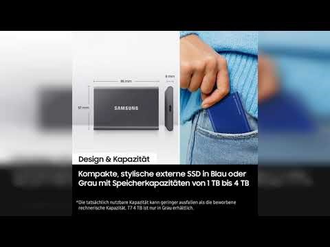 Rezension: Samsung Portable SSD T7, SSD 2 TB, USB 3.2 Gen.2, 1.050 MB/s Lesen, 1.000 MB/s Schreib...