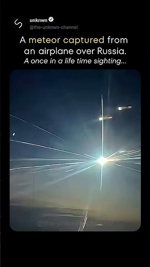 A Meteor Caught Over Russia🫨