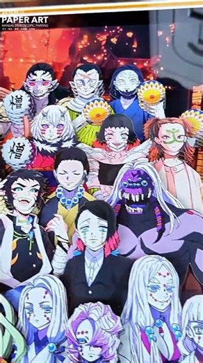 Demon Slayer… IN 3D?! 😱 Group Shot Comes Alive! #shorts #demonslayer