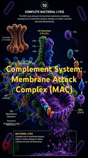 Complement System & Membrane Attack Complex (MAC) |#science #cellbiology