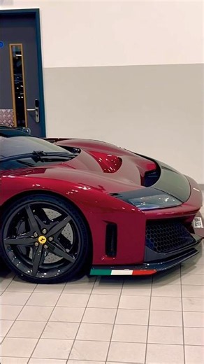 BRAND NEW FERRARI F80 IN ROSSO LIBANO ON DISPLAY AT SUPERCAR MEET! #shorts #cars #trending #viral